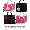 Pom Pom Keychain Plush Fashion Home Car Key Holder Portable Hanging Backpack Purse Pompom Tassels Keyrings Pendant