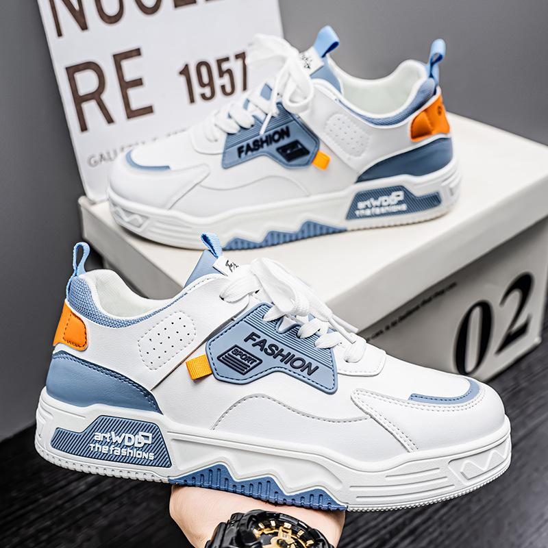 

Men s shoes summer 2025 new breathable little white shoes men s trend versatile platform sports shoes casual board shoes trendy shoes 39