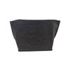 Dumpling-Shaped Felt Cosmetic Bag with Inner Lining for Storage and Organization