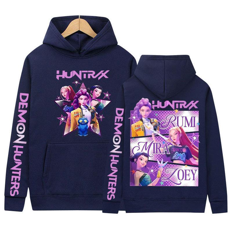 Demon Hunters Hoody 2025 K-pop Movie Aesthetic Clothing Graphic Sweatshirt Men Women Fashion Harajuku Long Sleeve Pullover Hoody