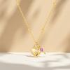 Original Sterling Silver Gold Heart Lock and Key Necklace Y-shaped Chain Necklace for Women Memorial Prayer Jewelry Gift