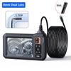 Dual&Single Lens Endoscope Camera with 1080P 8mm 4.3" IPS Screen IP67 Waterproof Car Pipe Inspection Borescope 2000mAh