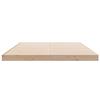 Floor Bed Frame Natural 140 X 220 Cm Solid Pine Wood
