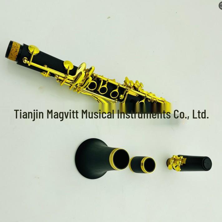 McGovern E Gold Bakelite Black B-flat 17-Key Clarinet
