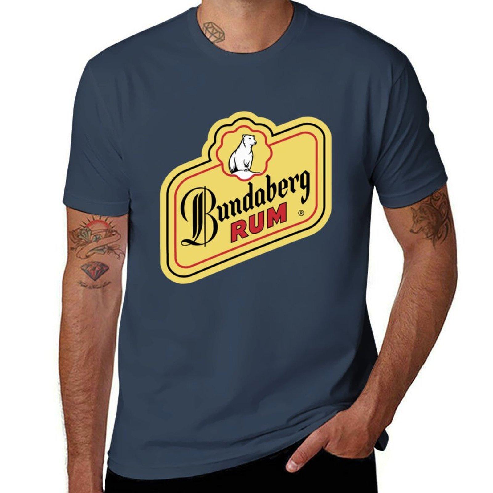 Official Merchandise of bundaberg rum logo T-Shirt cotton t shirt man printed t shirts for man T-Shirt S