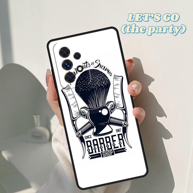 Barber Scissors Hairstylist Salon Case For Samsung Galaxy A42 A31 A40 A51 A71 A32 A80 A91 A52 A72 A73 A20e A50 A70 A11 A12 Cover