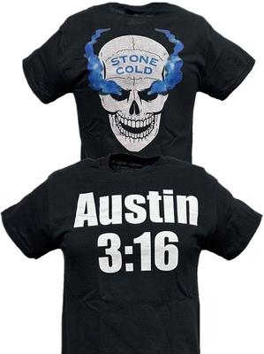 T-shirt Unisexe Coton Surdimensionné Grande Taille Stone Cold Steve Austin 3 16 Crâne Fumeur T-shirt Homme