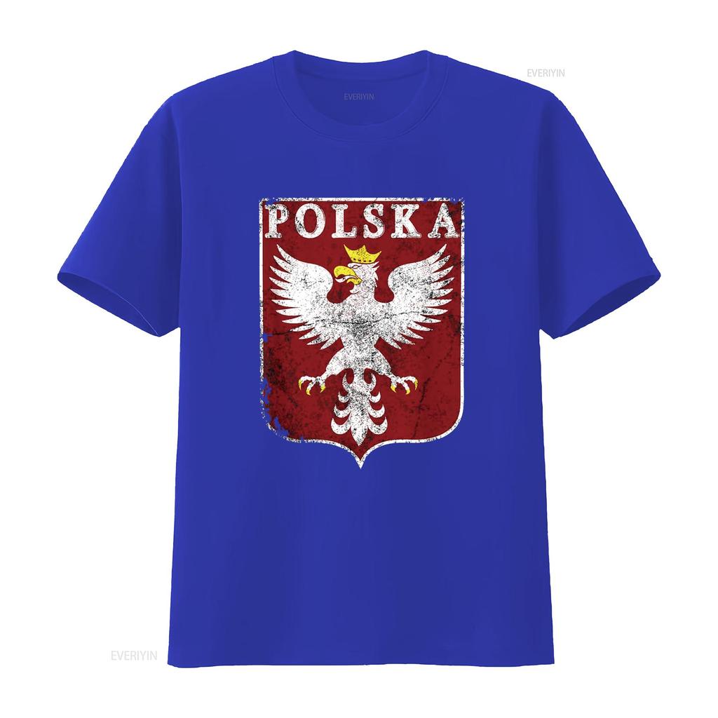Polish Eagle Crest Vintage Polska Poland T Shirt vintage Washed homme Stretched Slightly designer clothes graphic Versatile