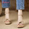 Fashion Aphixta Summer Hot Sale Platform High Heels Sandals Sexy Dress Wedding Shoes Women Ankle Strap Peep Toe High Heel Sandals