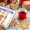 Christmas DIY Diamond Painting Coaster Kit, 8Pcs Acrylic Diamond Art Coasters And Stand Suitable For Holiday Party Decorations And Gift Sets For Ages