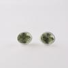 Green Amethyst Gemstone 925 Sterling Silver Jewelry Handmade Stud Earrings 0.5" EE-178-11