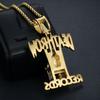 Acero de Titanio Nuevo DEATHROW/RECORDS Colgante de Collar de Prisionero 3D Joyería Hip-Hop de Moda DZ729