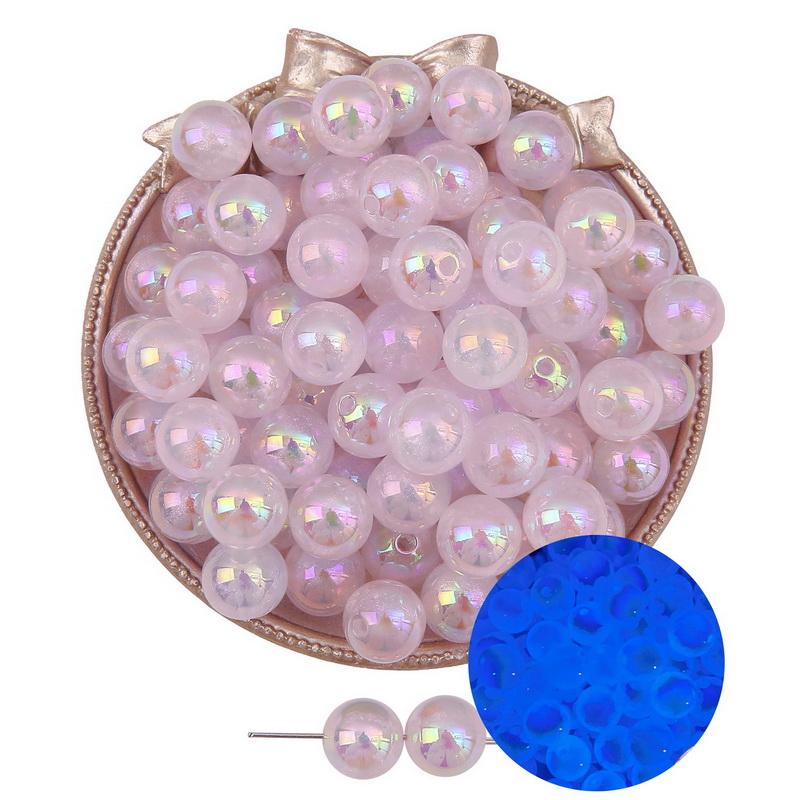 Night Glow Fantasy Ball Beads Fine Sparkling Acrylic for DIY Necklace Bracelet Earring