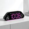 Simple LED Electronic Alarm Clock Silent Living Room Wall Clock Multi-function Temperature and Humidity Display Large Screen Digital Clock 1110