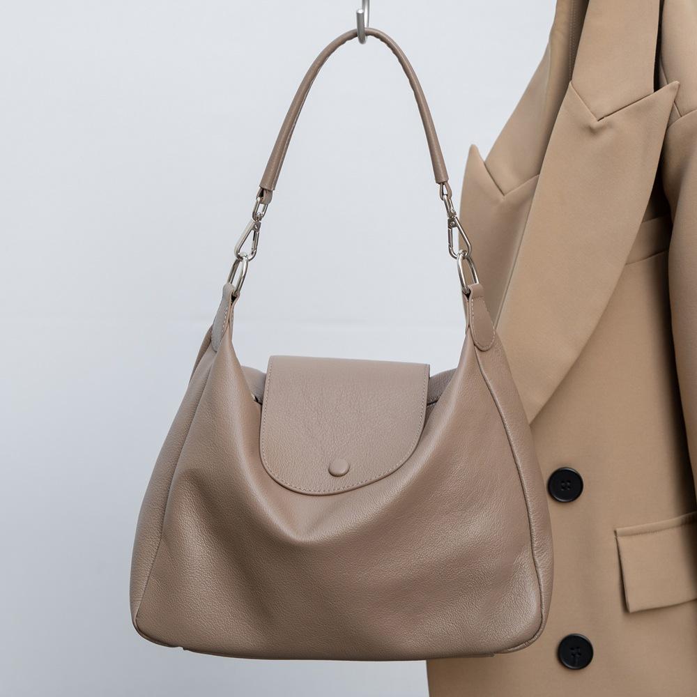 Fashionable Elegant and Simple Leather Women's Bag Crossbody Single-shoulder Bag Women's Soft Leather Tote Bag