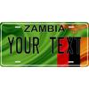 Custom Personalized Zambia Flag Wave Decorative Tag Waterproof Dustproof Wall Hanging Ornament Home Decor