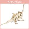 Kids Wooden Diy Mechanical Dinosaur Building Kit Educational Stem Toy Set