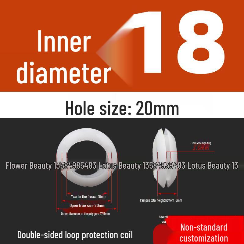 Industrial Dustproof Double-Sided Rubber Cable Grommet & Sealing Ring for Distribution Box