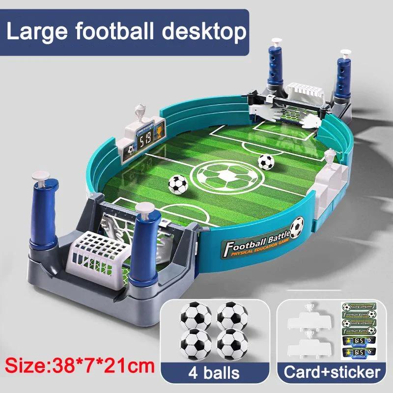 

1 set of table football two-person battle table, interactive game on the table football field for family gatherings