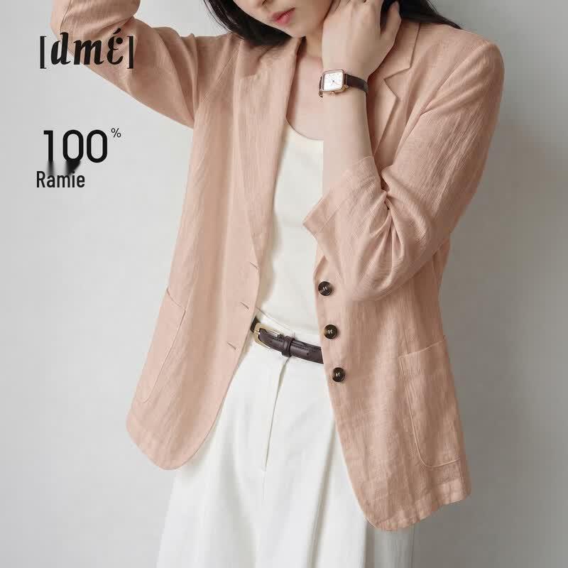 Блейзер короткий Demana 100% рами в стиле Old Money M