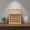 Holz-Kartenständer Stabiler mehrstufiger Design für Schreibtisch