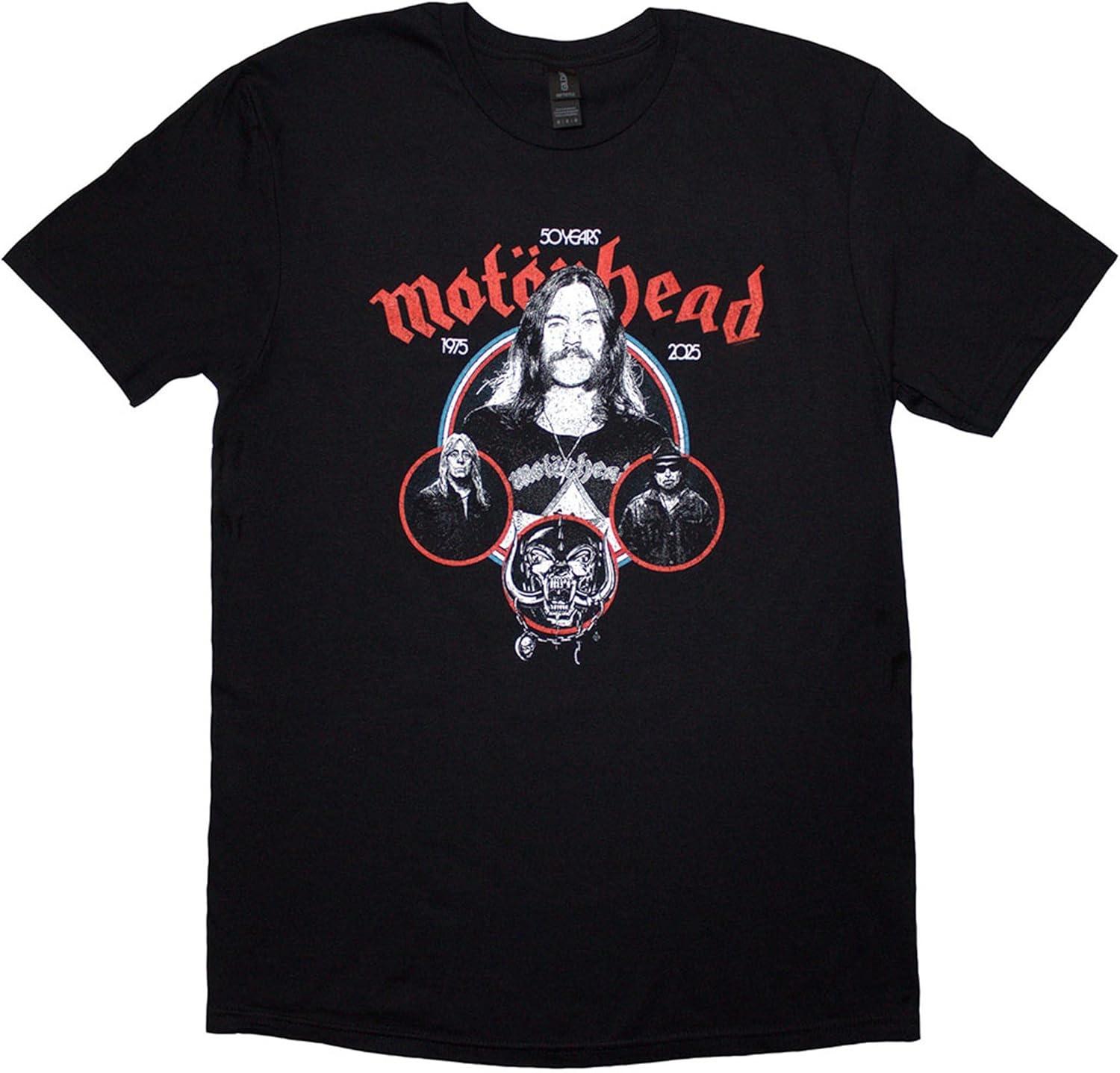 Футболка Motorhead 50 Years Band Circles S