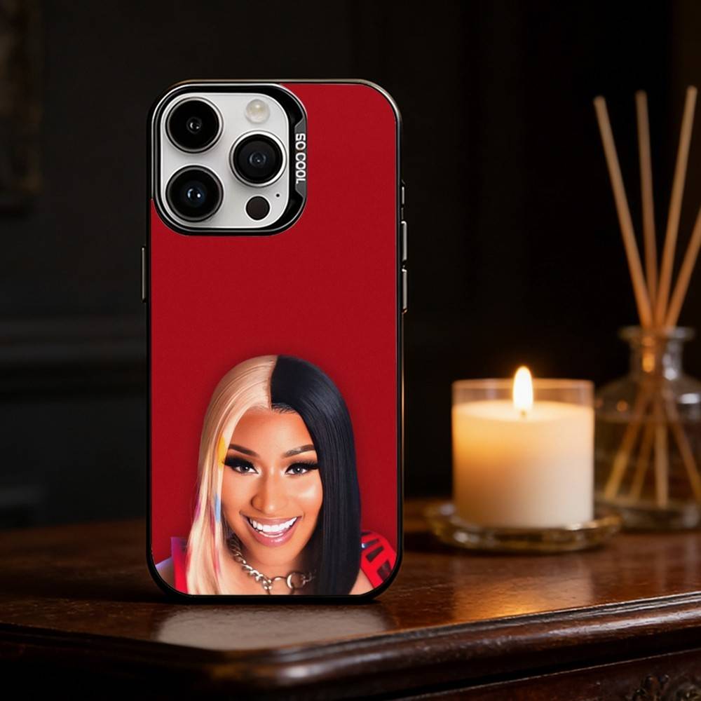 Rapper SINGER N-Nicki Minaj Phone Case Color Silver Shell For IPhone 17 16 15 14 13 12 11 Pro Max Plus