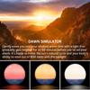 Smart Wake-Up Light Weekday Alarm Clock With 7 Colors Wall Electronic Watch Digital  Moment Bedroom Decoration Table Desk