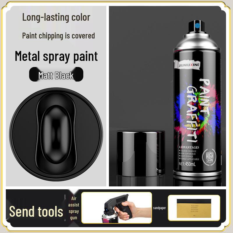 Rustproof Metallic Hand-Spray Paint: Anti-Corrosion, High-Temperature, Waterproof, White Refinishing for Rust Removal