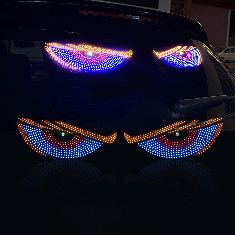 Devil Eyes Light Programmable LED Display Soft/hard Screen LED Matrix Pixel Panel App Control USB Poweded for Cars Windshield