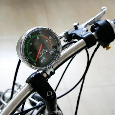 Vintage Style Bicycle Speedometer Analog Mechanical with Hardware for 26/28/29/27.5” Bike