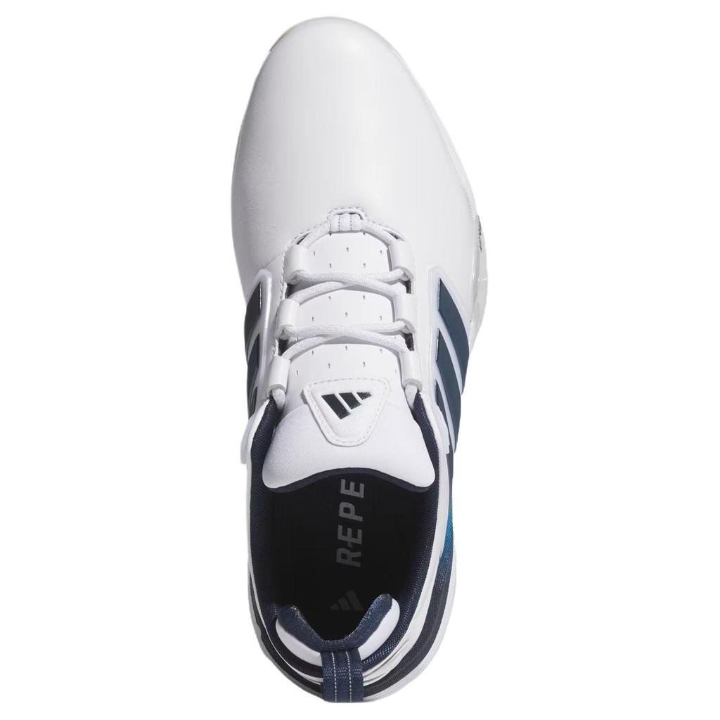 Adidas Adipower 26 Wide Spikeless Comfortable Fit Golf Shoes Men Shoes White Blue JQ6816