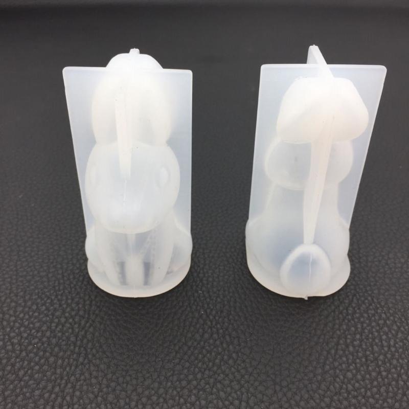 3D Kaninchen Silikonformen Osterhase Silikonformen für DIY Kunsthandwerk Gipsornament Osterdekorationen