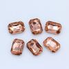 Octagonal Long Gem Crystal Glass Rhinestone for Clothing, Shoes, Phone Stickers, DIY Jewelry Accessories