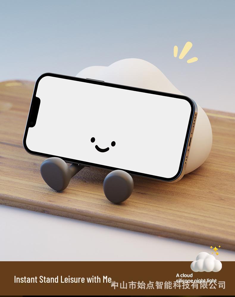 Cloud Silicone Night Light: Cute Bedside Lamp & Sleep Companion Gift for Kids