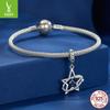 Dream Star Trail Diy Bracelet Necklace Pendant, Blue Star Night Sky S925 Sterling Silver Beaded