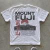 Mount Fuji T-Shirt, Japanese Graphic Tee, Vintage Y2K Fashion