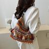 Nyl Patchwork Shoulder Bags Tassel Printing Soft Ladies Bags 2026 High Quality Large Capacity Ethnic Women's Handbags