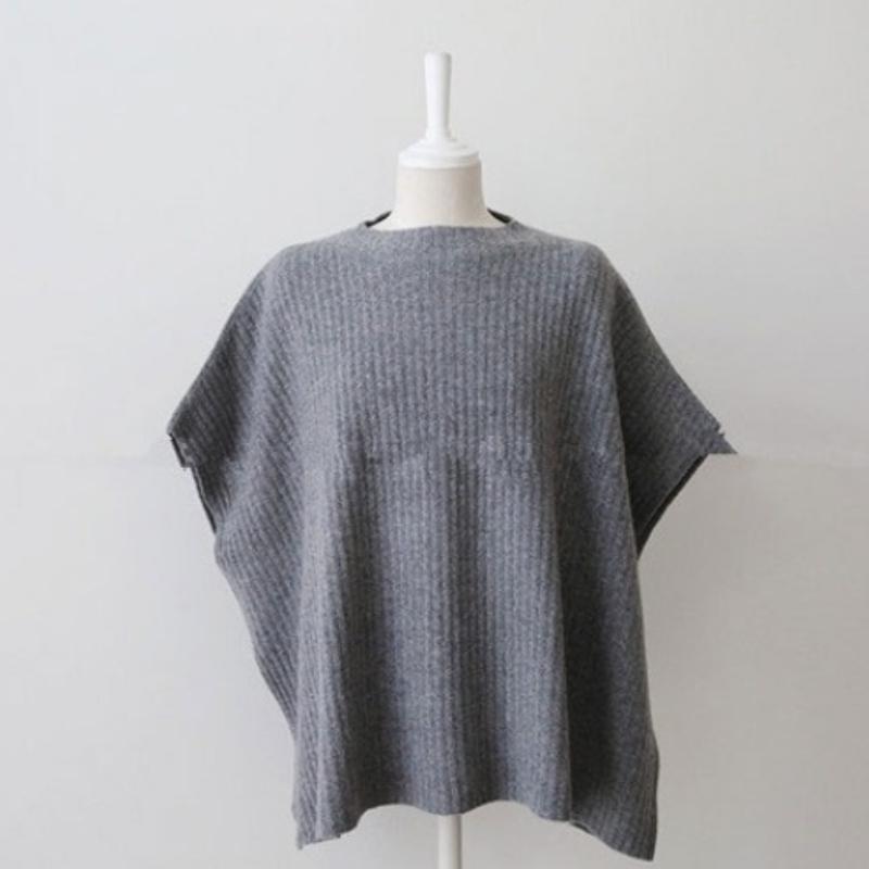 Autumn Solid Loose Short Sleeve Knitted Sweater Vest Women Fashion Winter Casual Pullover Knitwear Vests Woman Elegant Simple Sweaters Waistcoat 25095