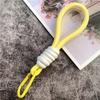 Accessories Fluorescent Phone Strap Braided Strips Keycord Mesh Lanyard Keychains Key Rings