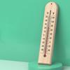 1PCS Wall-Mounted High-Precision Wooden Thermometer Room Decoration For Garage Greenhouse Home Kitchen Tools Patio Shed Room