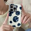 Summer Fruit Blueberry Pattern 2-in-1 Phone Case Suitable for iPhone 17 16 15 14 13 12 11 Pro/Max/Plus Anti Shock Back Cover