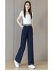 Women's High Waist Tencel Summer Jeans - Ultra-Thin, Ice Silk, Plus Size, Straight, Slimming, Loose, Wide, and Narrow Leg Options Available.