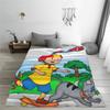 Caillou Animation Cartoon Knitted Blankets Coral Fleece Plush Anime Skateboard Lightweight Thin Throw Blanket Outdoor Bed Rug