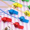 NOLITOY Soccer Whistle Plastic Training Whistle with Strap 5.5 X