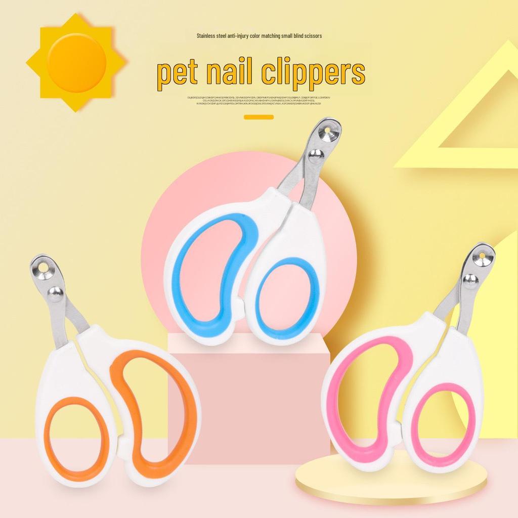 Stainless Steel Pet Nail Clippers for Cats - Small, Round Hole Design