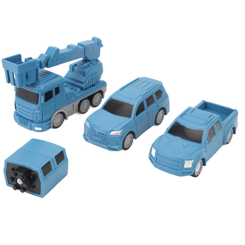 Transforming Robot Toy Transform Robot Assembled Vehicles Kids DIY Magnetic Assembling Building Car