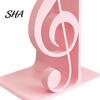 Treble Clef Table Ornament 3D Printed Music Note Bookend, Decorative Shelf Organizer, Modern Desk Decor for Home Creative Accessory Office Study,