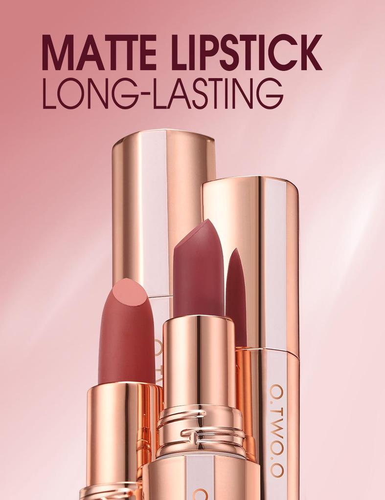 O.TWO.O Mist Kiss Langanhaltender Matter Samt-Lippenstift in Light Mist.