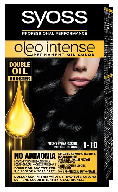 Syoss Oleo Intense Hair Dye, Permanent, Ammonia-Free, No. 1-10